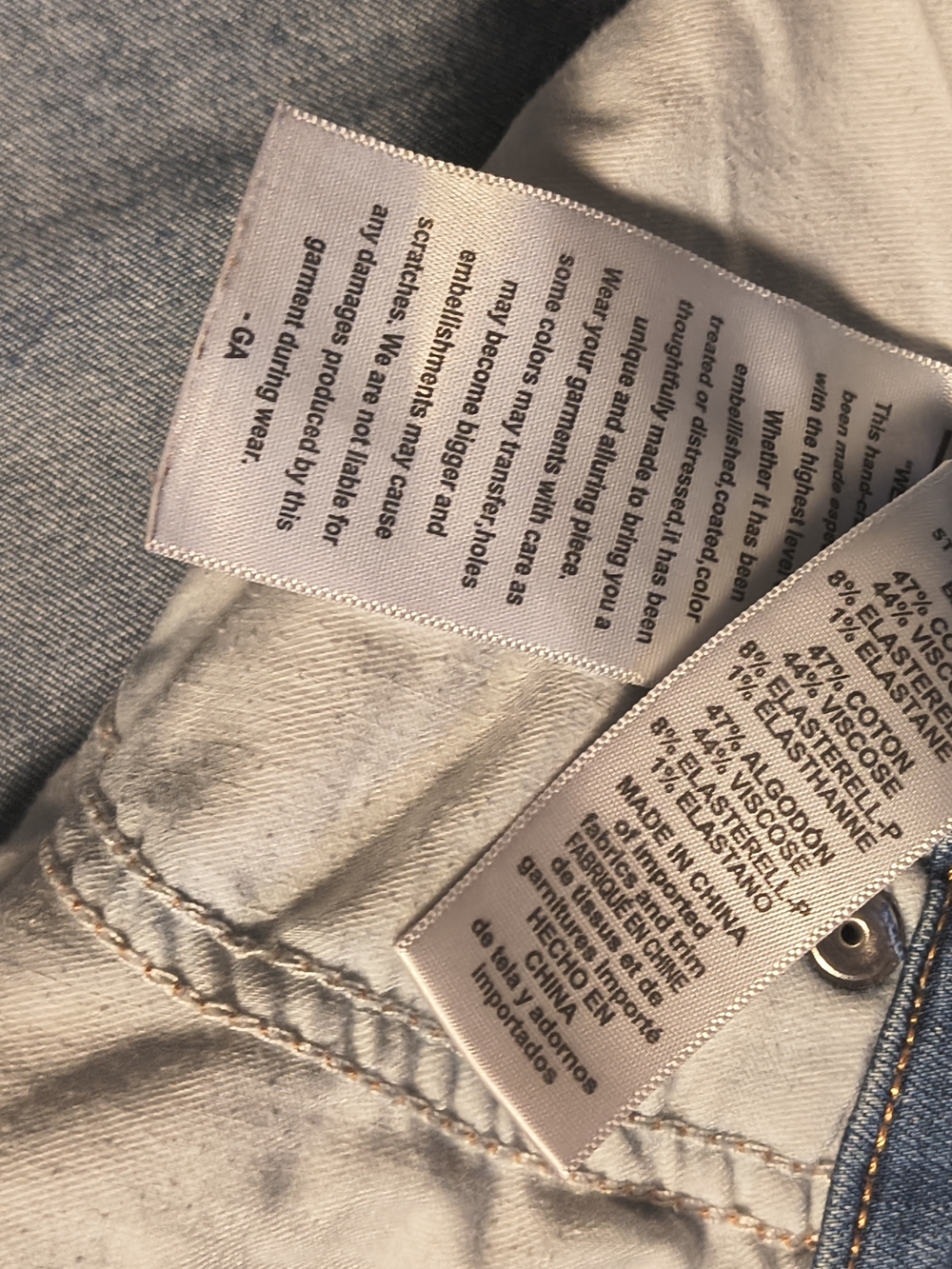 Good American Good Waist Crop Skinny Jeans Size 16/31 Blue High Rise Stretch - Picture 12 of 16